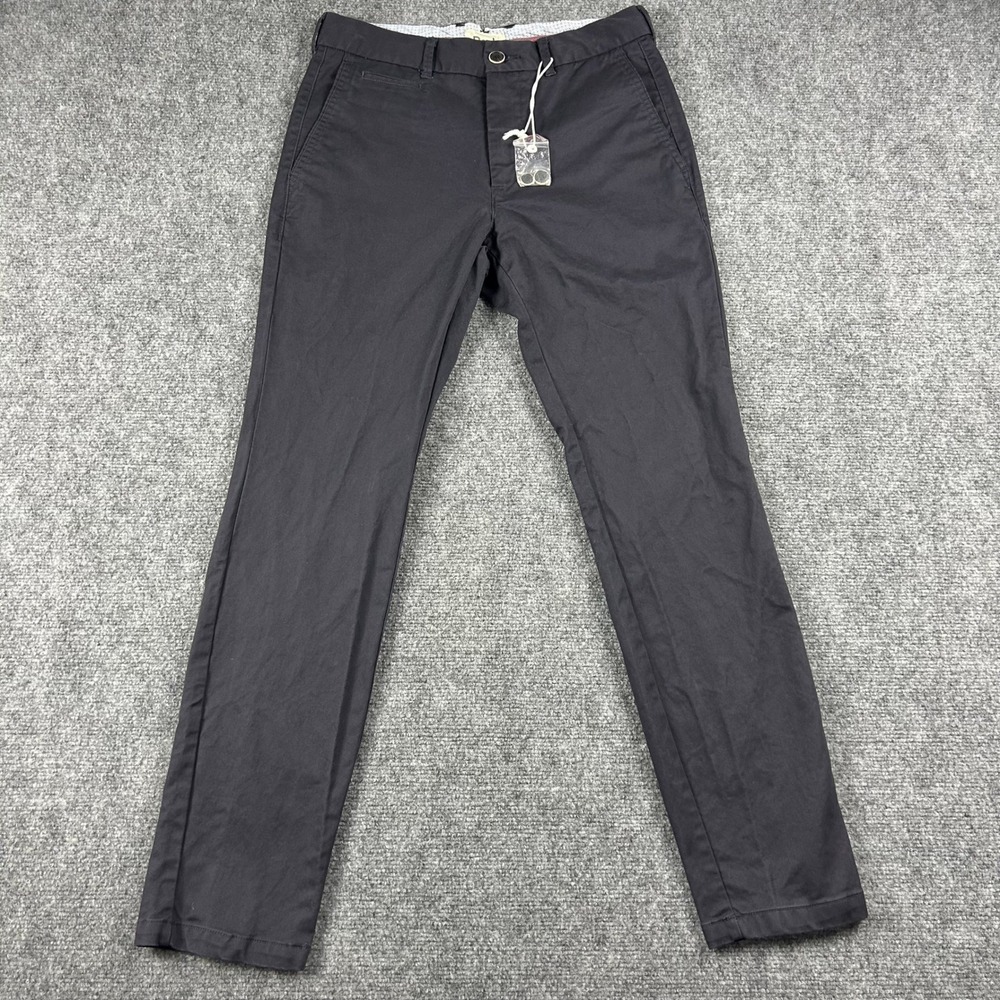 Perk Feel Good Chinos‎ Mens 30/30 Navy Blue Slim Fit Stretch Cotton Casual Pants